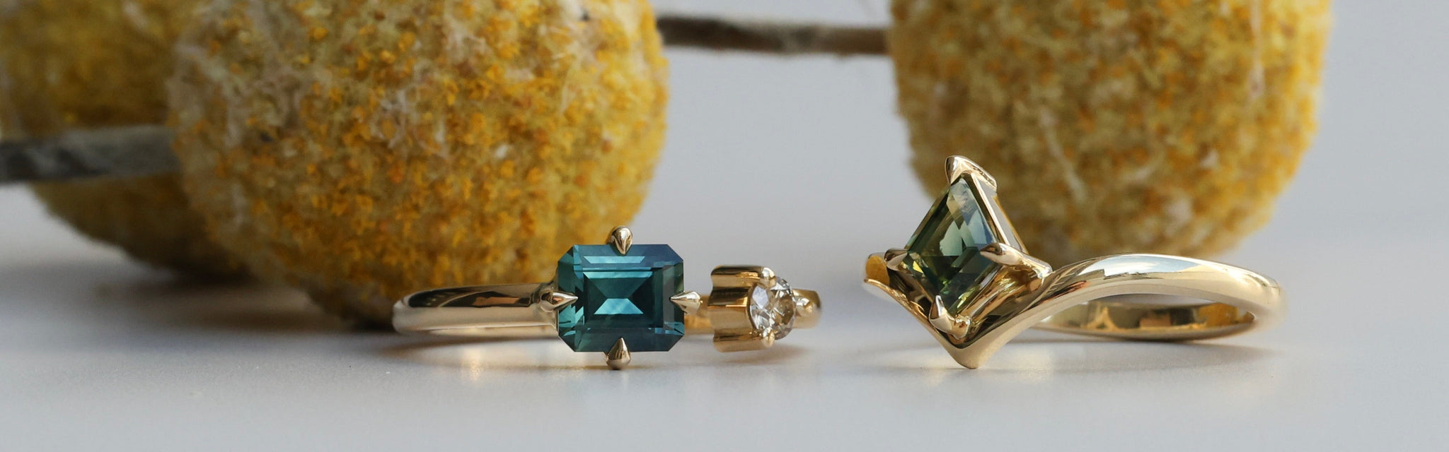 Parti Sapphire Rings