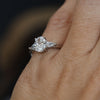 MAY TRILOGY / 0.89ct OVAL CUT LAB DIAMOND RING