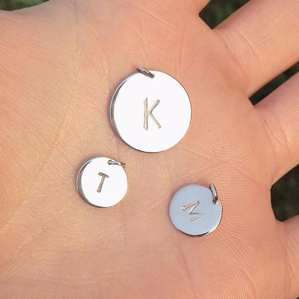 HAND STAMPED / DISC NECKLACES