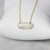 ELONGATED OVAL / OPAL NECKLACE