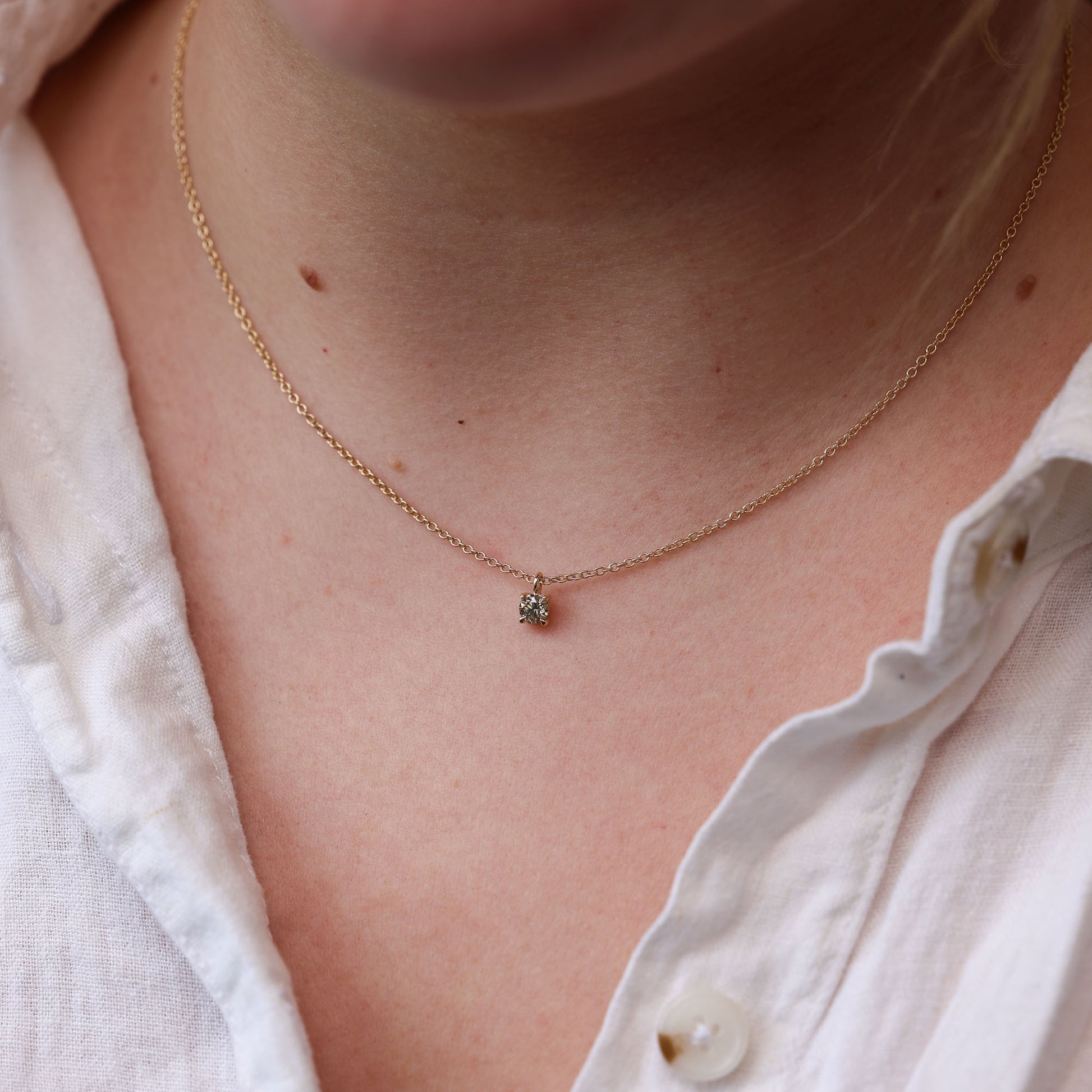 0.33CT AUSTRALIAN ARGYLE CHAMPAGNE DIAMOND | NECKLACE