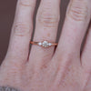 0.33ct Australian Champagne Diamond engagement ring on hand