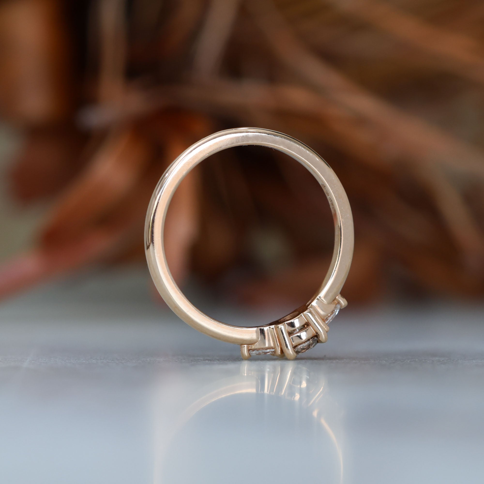 0.33ct Australian Champagne Diamond engagement ring