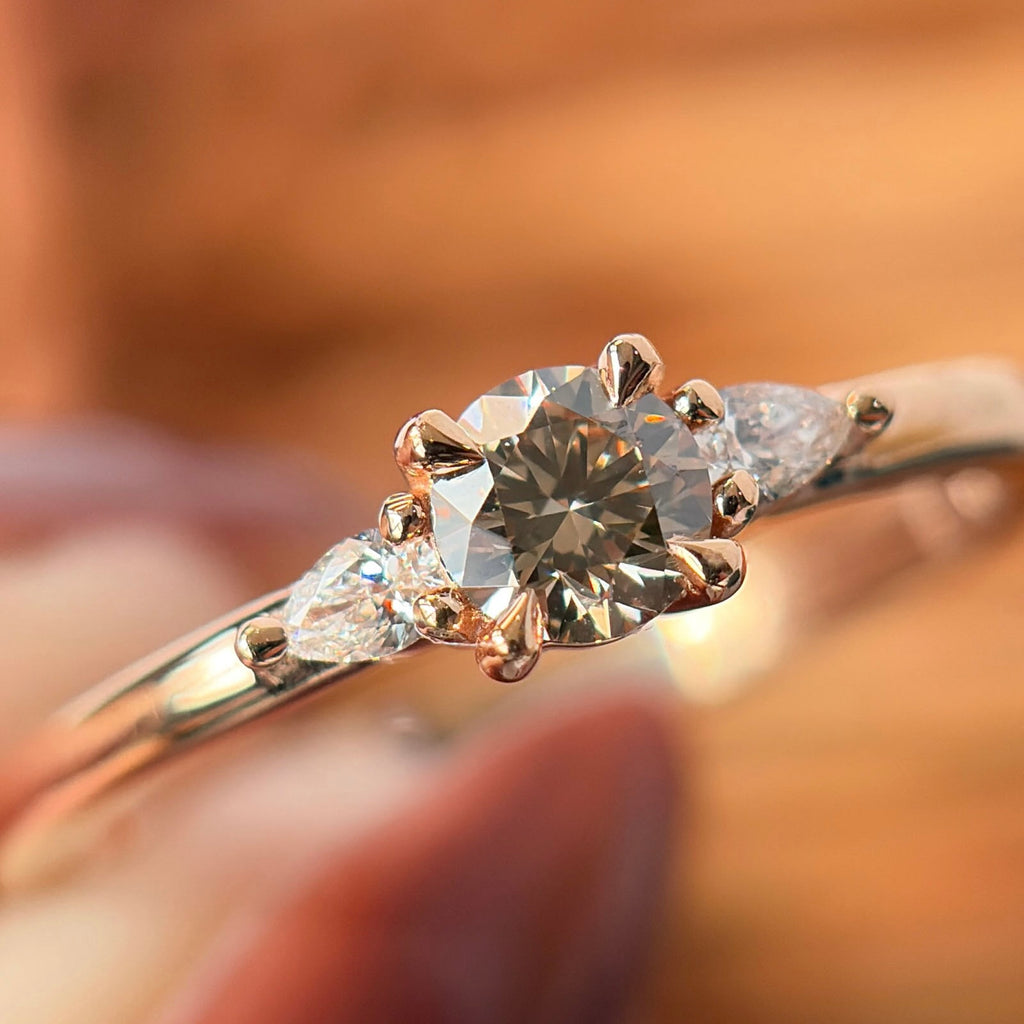 PICCOLO MAY TRILOGY | 0.33CT CHAMPAGNE DIAMOND ENGAGEMENT RING