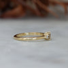 0.38ct Champagne Diamond Trilogy Engagement ring side profile