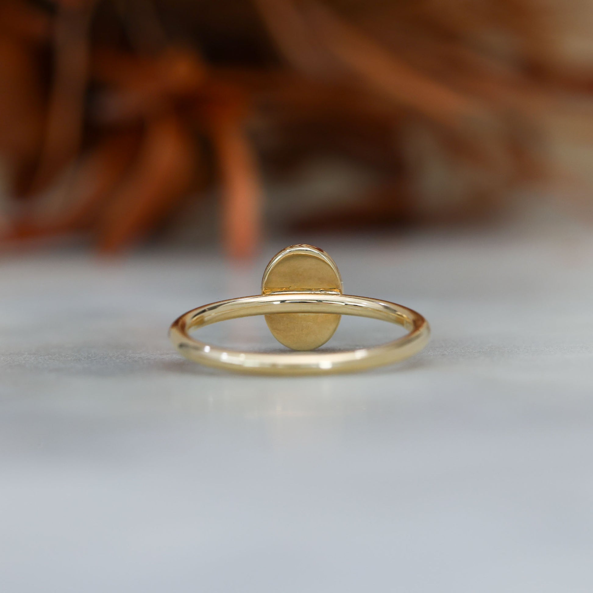 0.43ct opal bezel ring 