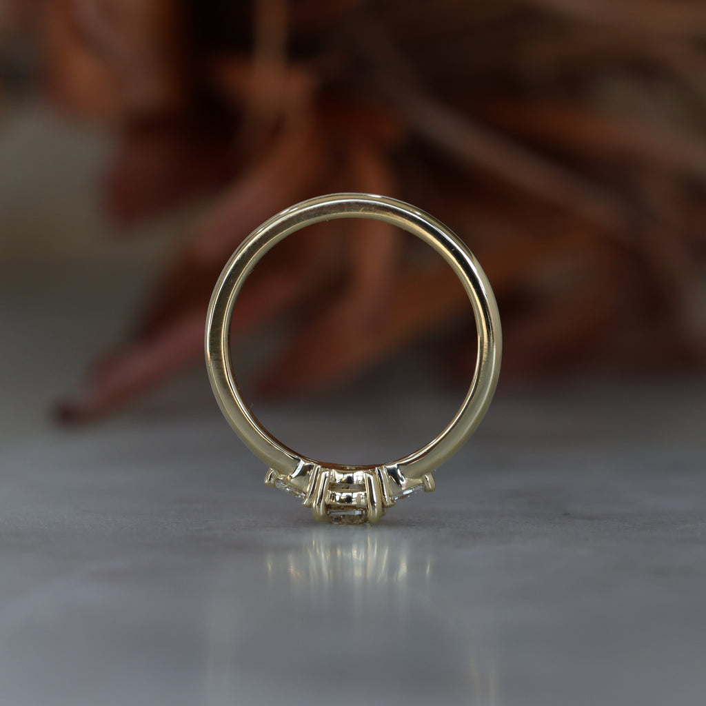 0.46ct Piccolo May trilogy Champagne Diamond engagement ring