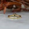 0.50ct Australian Parti Sapphire engagement ring back view