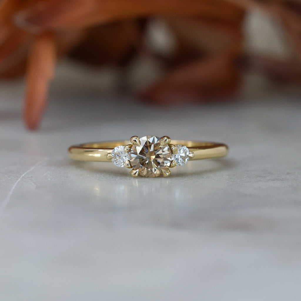 0.50ct Champagne Diamond engagement ring