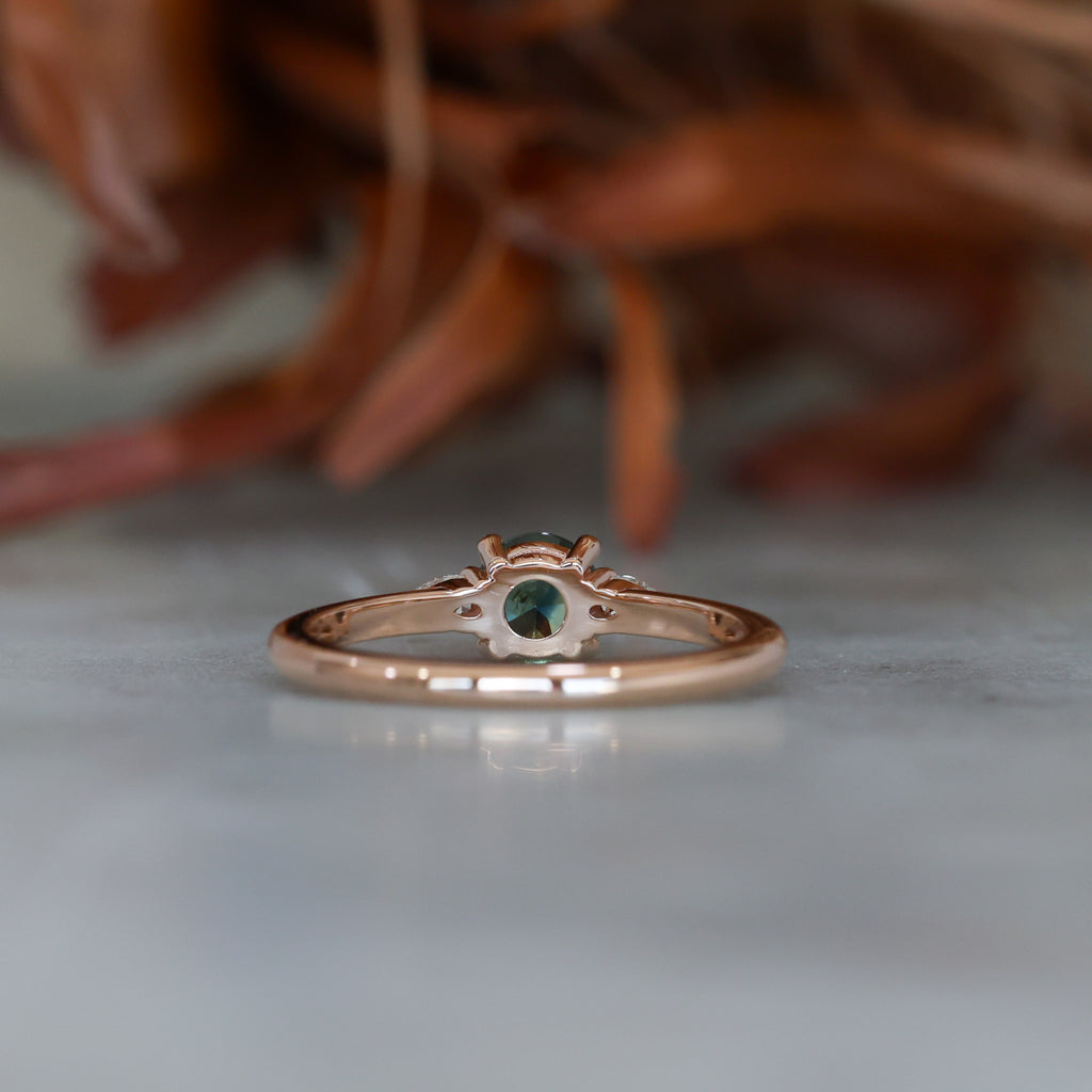 Australian Parti Sapphire engagement ring