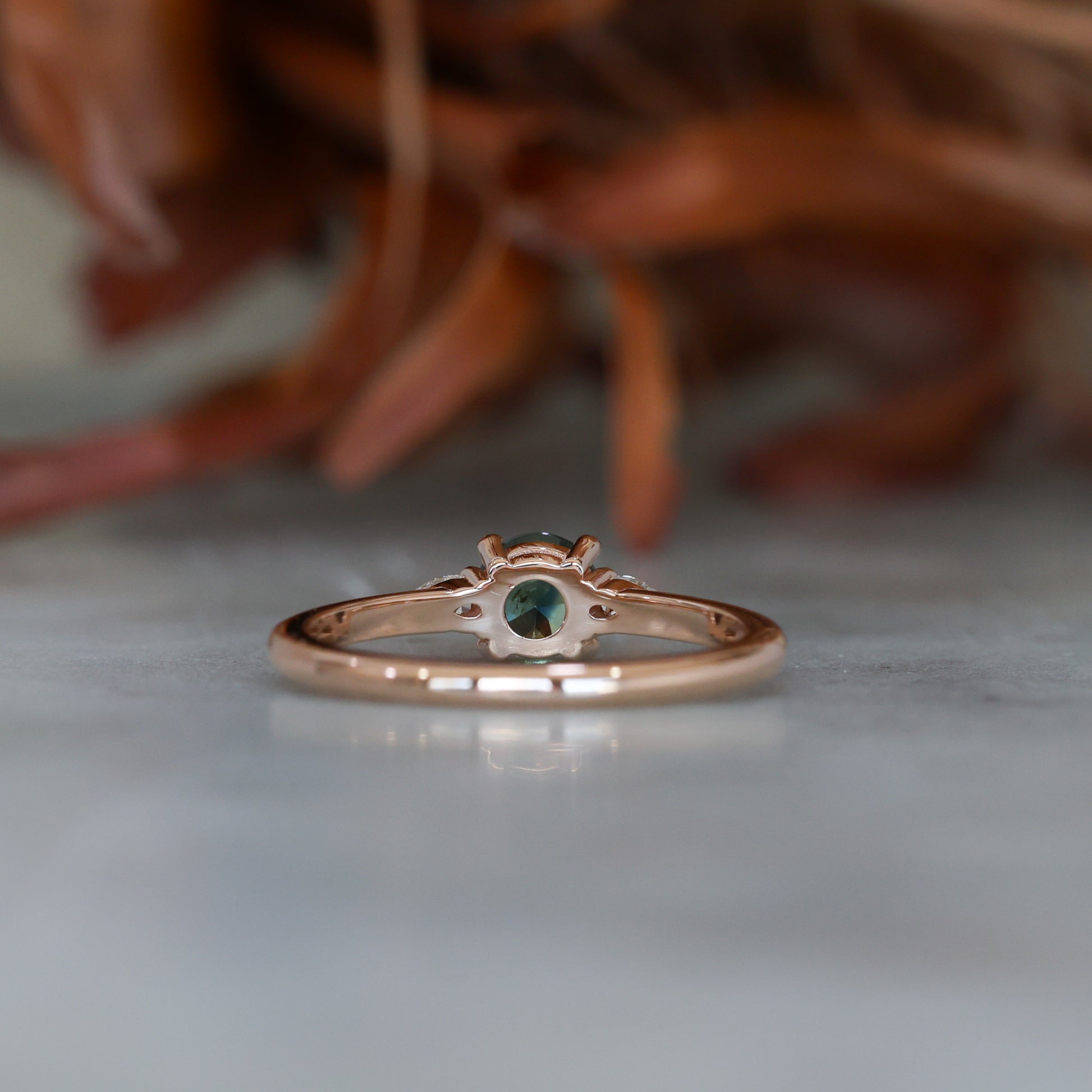 Australian Parti Sapphire engagement ring