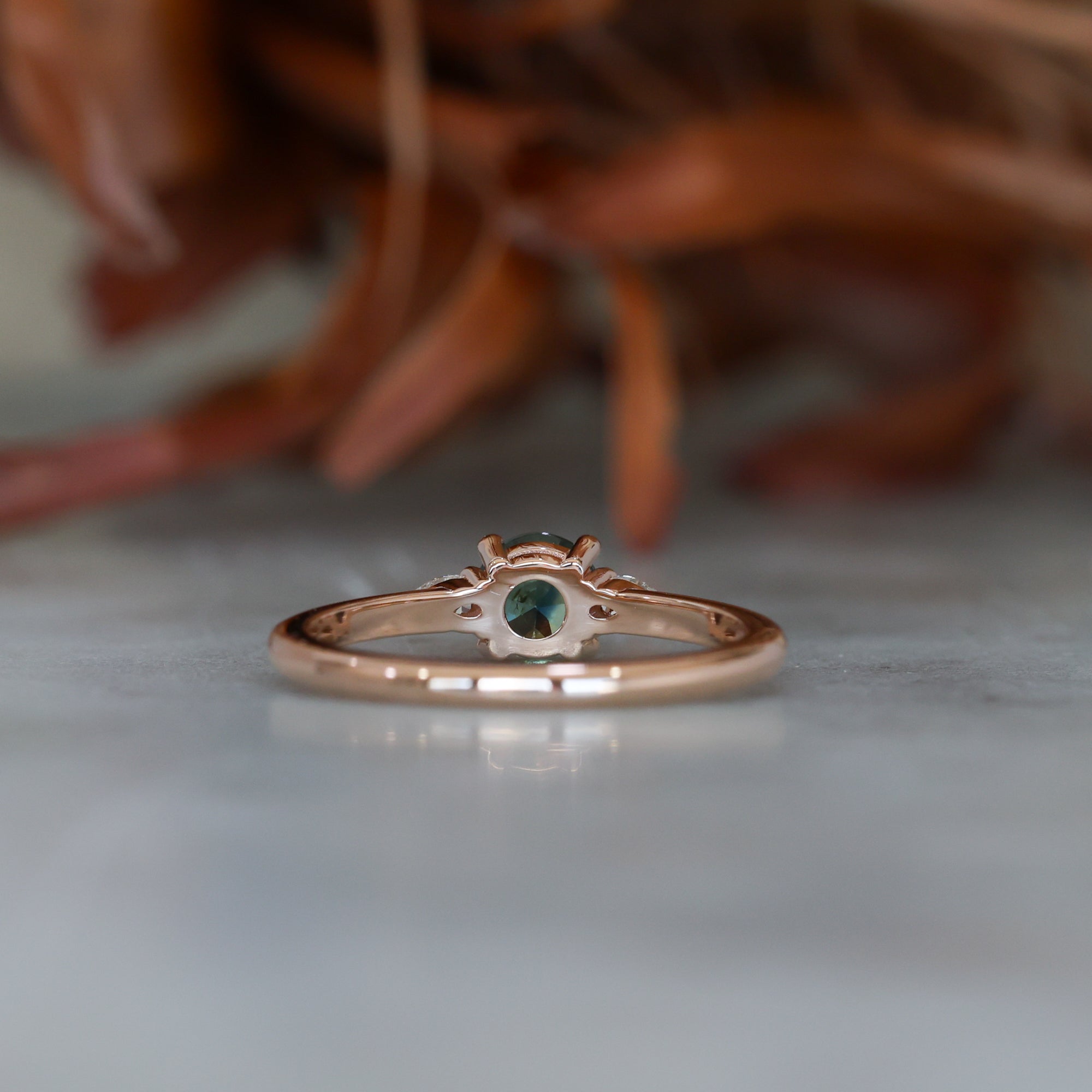 Australian Parti Sapphire engagement ring