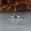 0.61ct Australian Parti Sapphire engagement ring