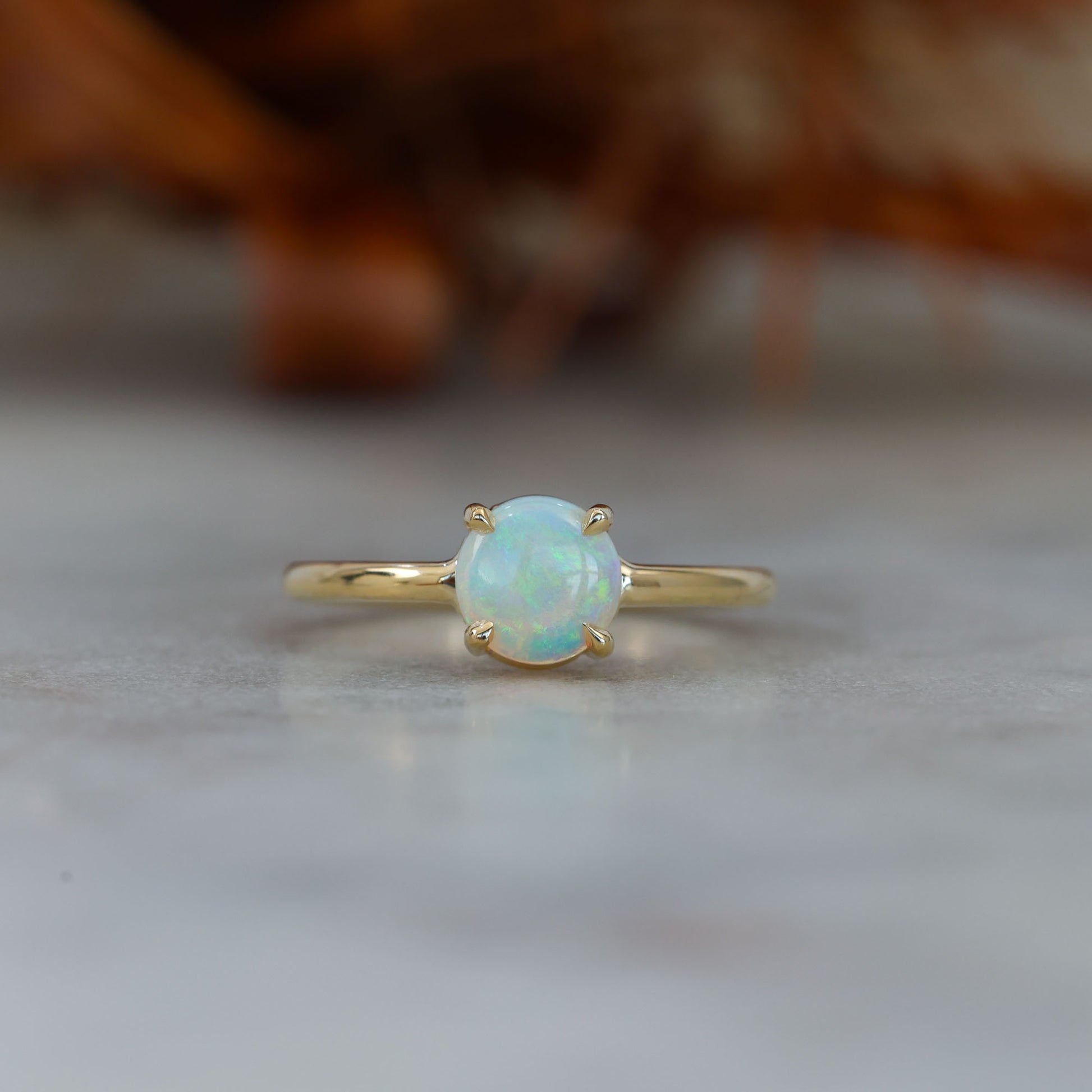 0.71CT ROUND CUT OPAL | RING