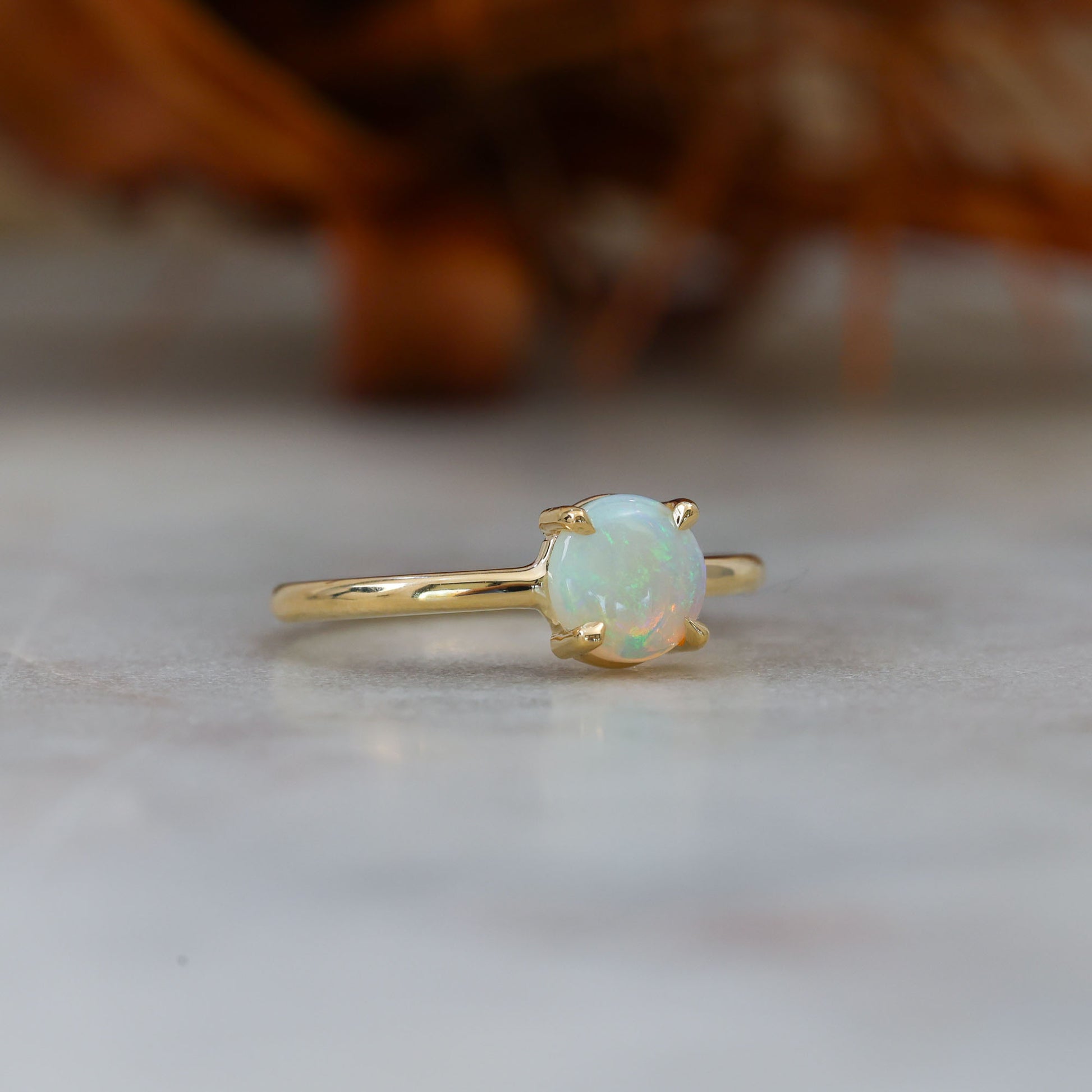 0.71CT ROUND CUT OPAL | RING