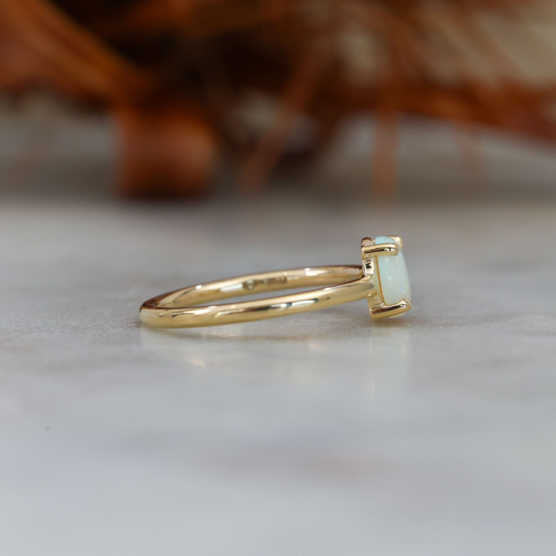 0.71CT ROUND CUT OPAL | RING