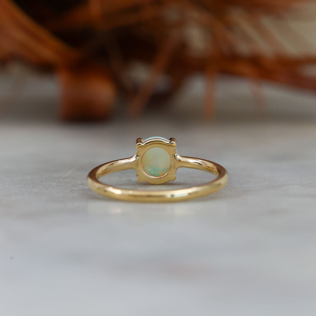 0.71CT ROUND CUT OPAL | RING