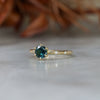 STARDUST / 0.80CT AUSTRALIAN PARTI SAPPHIRE SOLITAIRE ENGAGEMENT RING