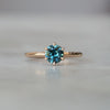 0.91ct Australian parti sapphire solitaire engagement ring