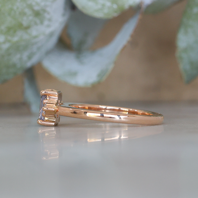 ASYMMETRIC / 0.99ct MADAGASCAN SAPPHIRE RING