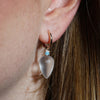 OPAL & ROCK CRYSTAL / HOOP EARRINGS