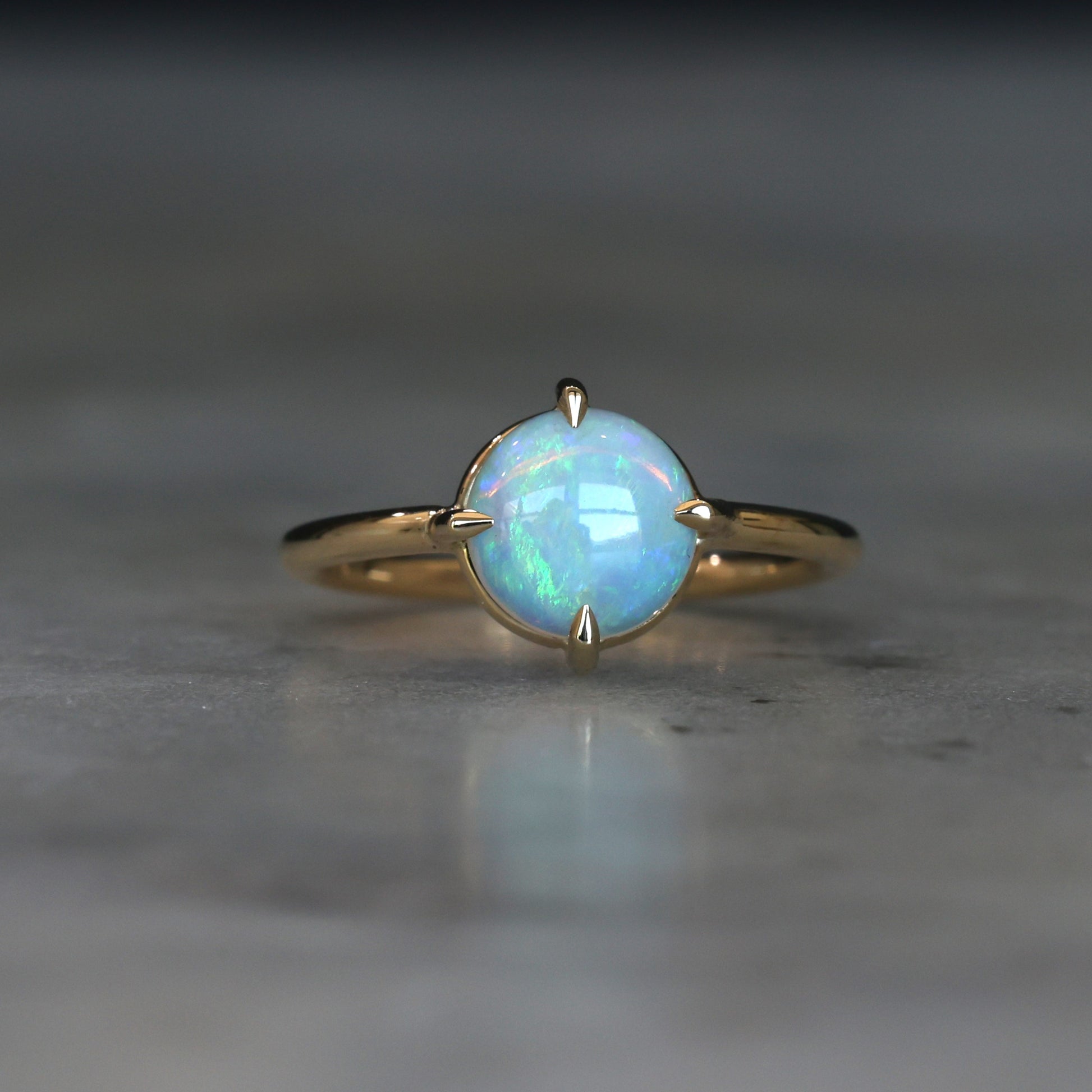ROUND OPAL / COMPASS RING II