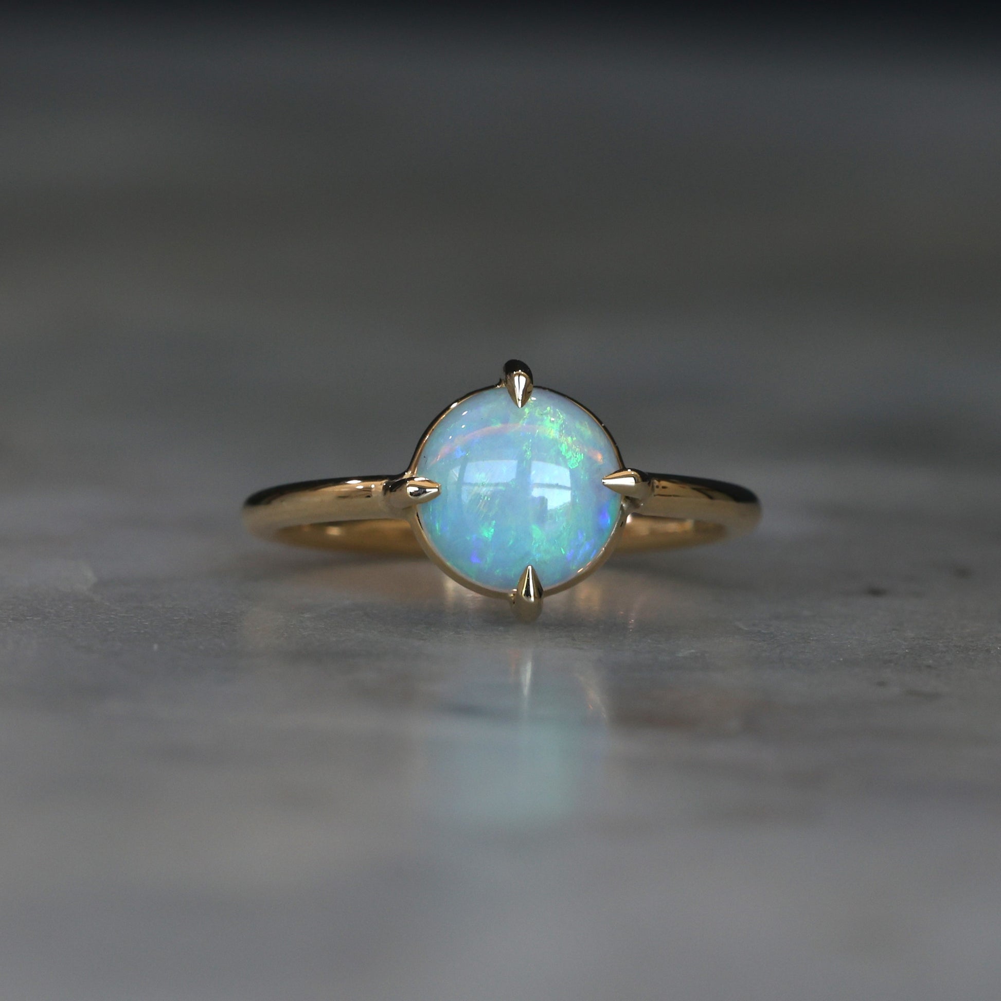 ROUND OPAL / COMPASS RING II