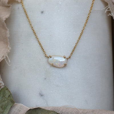 EAST WEST / FREEFORM OPAL NECKLACE