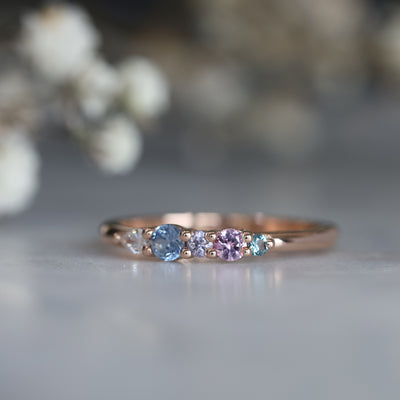 PASTEL RAINBOW SAPPHIRE RING II Meg Maskell Fine Jewellery