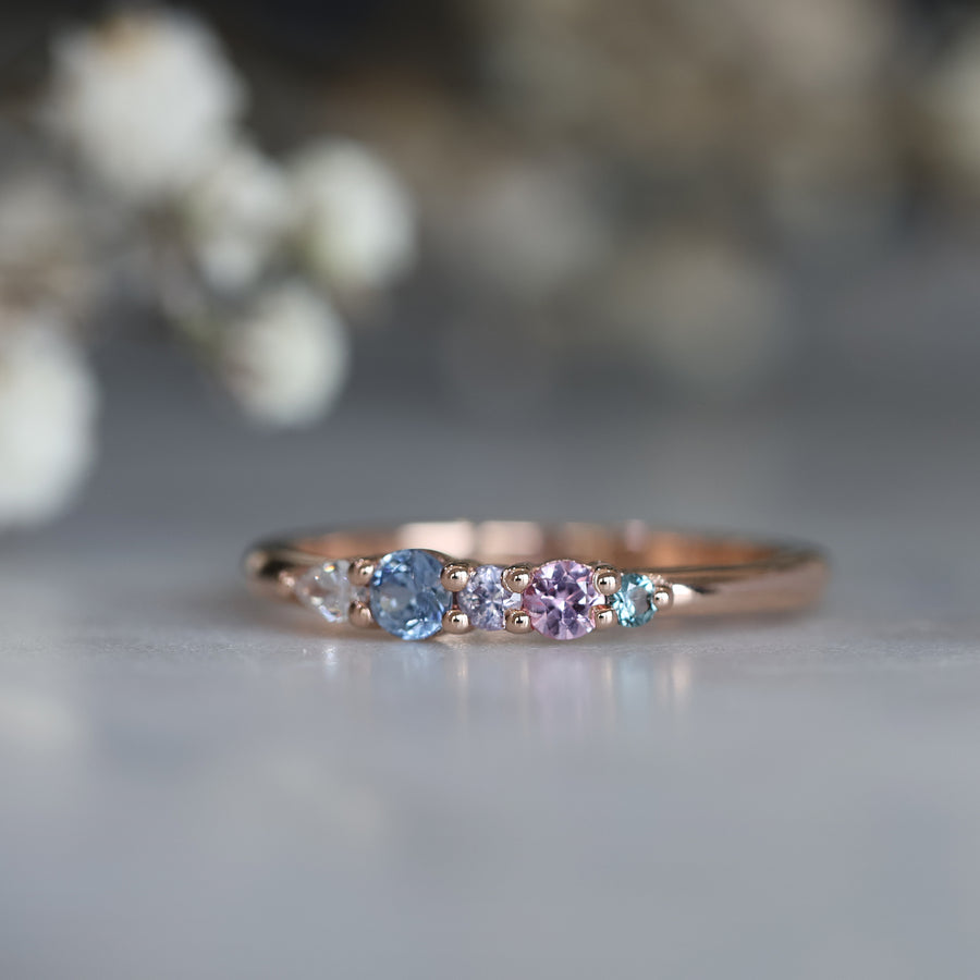 PASTEL RAINBOW / SAPPHIRE RING II