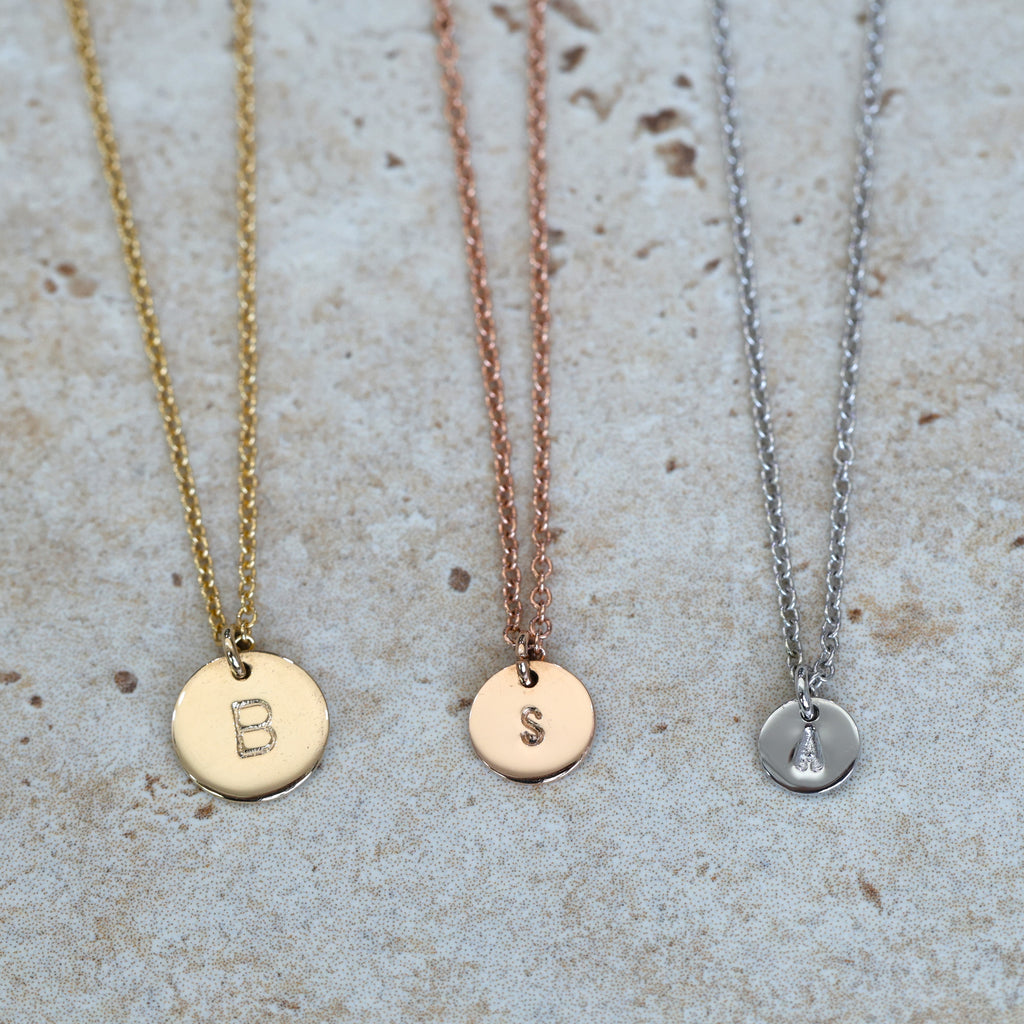 DISC INITIAL | 8MM NECKLACE