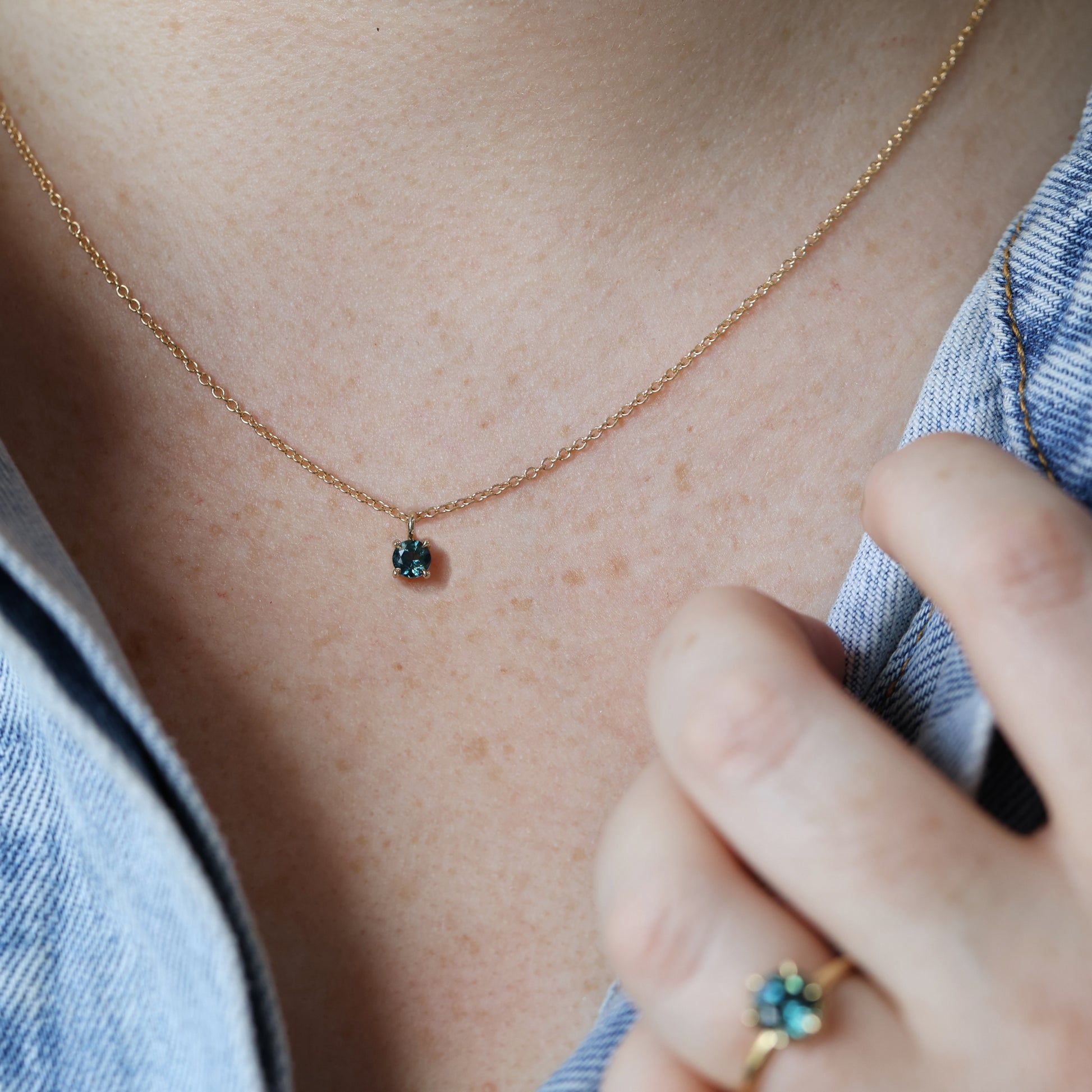 ROUND PARTI / SAPPHIRE NECKLACE II