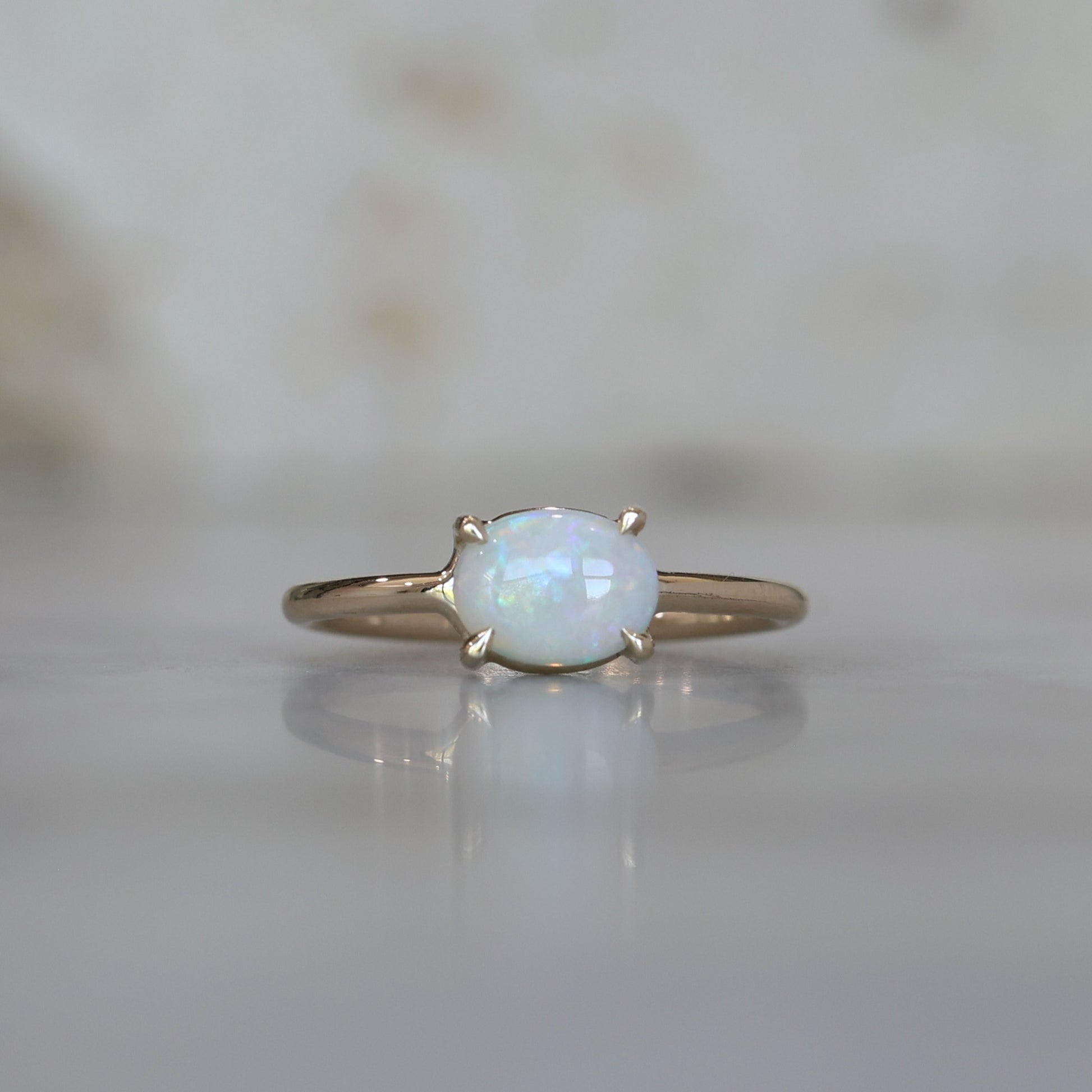 EAST WEST OVAL OPAL RING II
