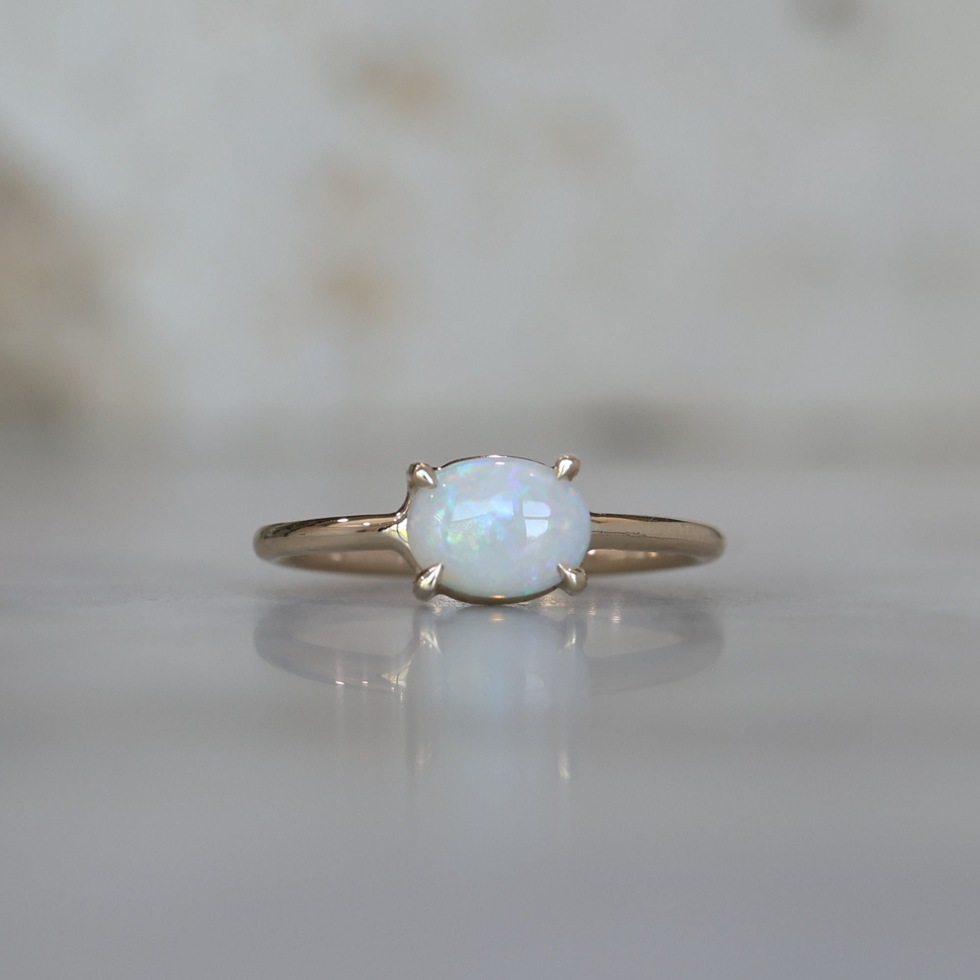 EAST WEST OVAL OPAL RING II
