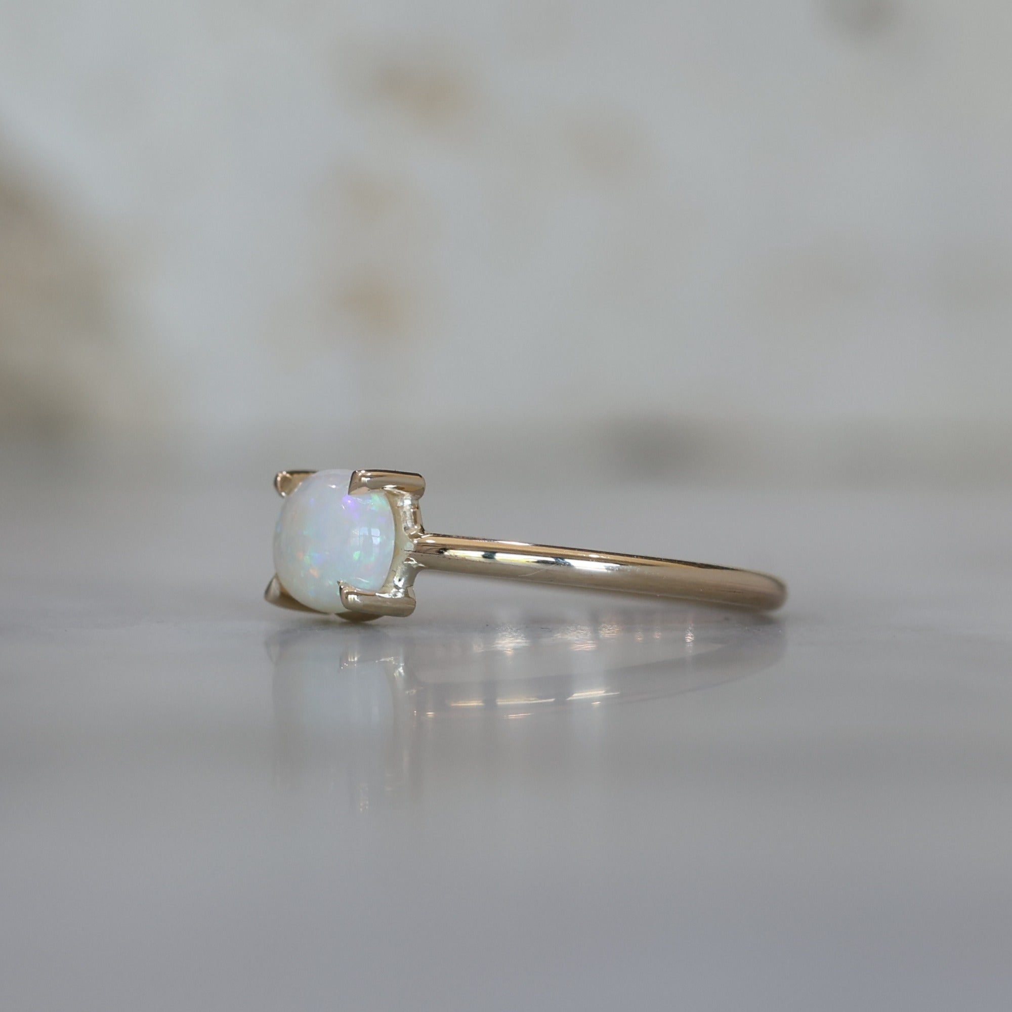 EAST WEST OVAL OPAL RING II