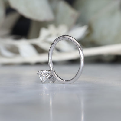 1.08ct Oval Diamond Solitaire engagement ring white gold