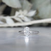 1.08ct Oval Diamond Solitaire engagement ring white gold front view