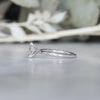 1.08ct Oval Diamond Solitaire engagement ring white gold setting view