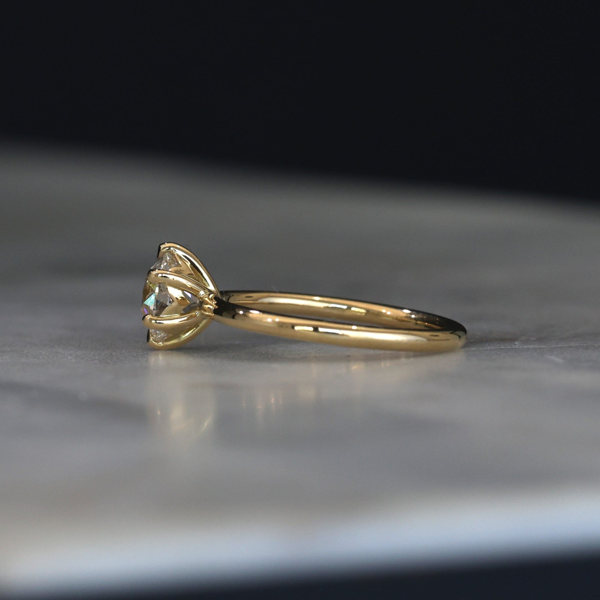 1.24ct Old European Style Cut Diamond engagement ring