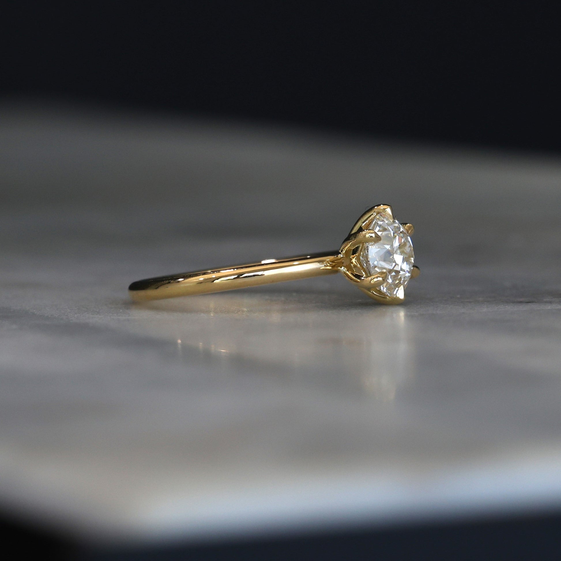 1.24ct Old European Style Cut Diamond engagement ring