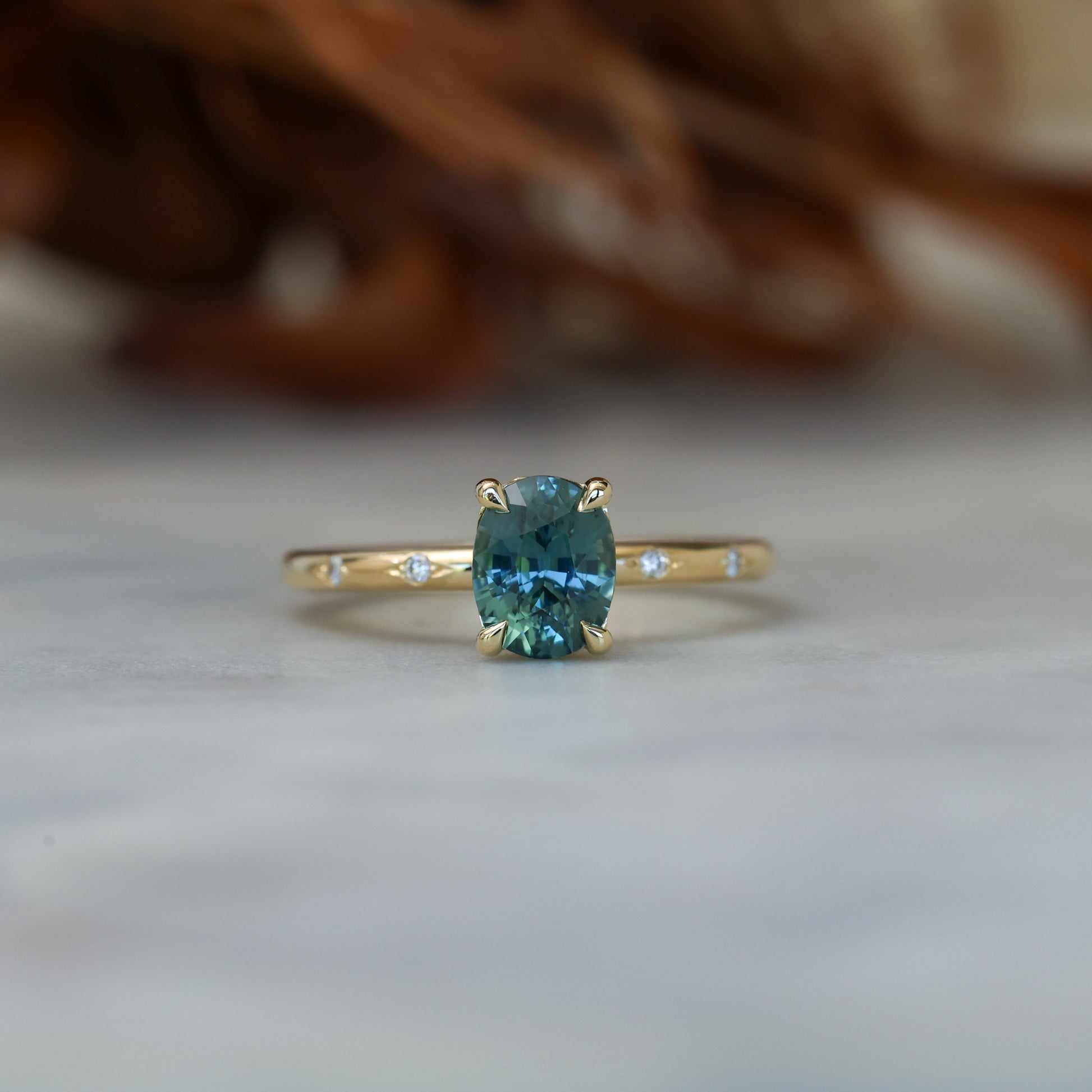 STARDUST | 1.25CT MADAGASCAN SAPPHIRE SOLITAIRE ENGAGEMENT RING