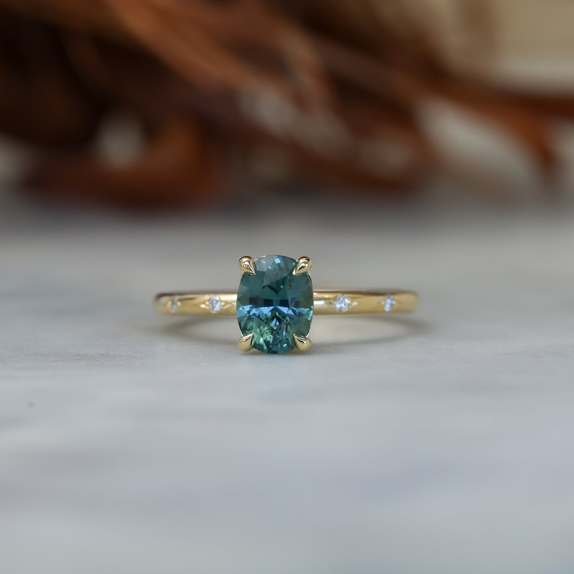 STARDUST | 1.25CT MADAGASCAN SAPPHIRE SOLITAIRE ENGAGEMENT RING