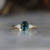 MAY TRILOGY / 1.29CT PEAR AUSTRALIAN SAPPHIRE RING