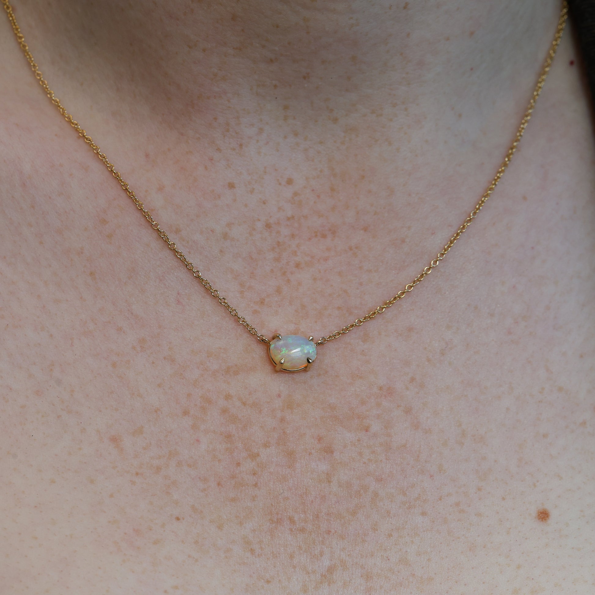 1.79CT FREEFORM OPAL | EAST-WEST NECKLACE