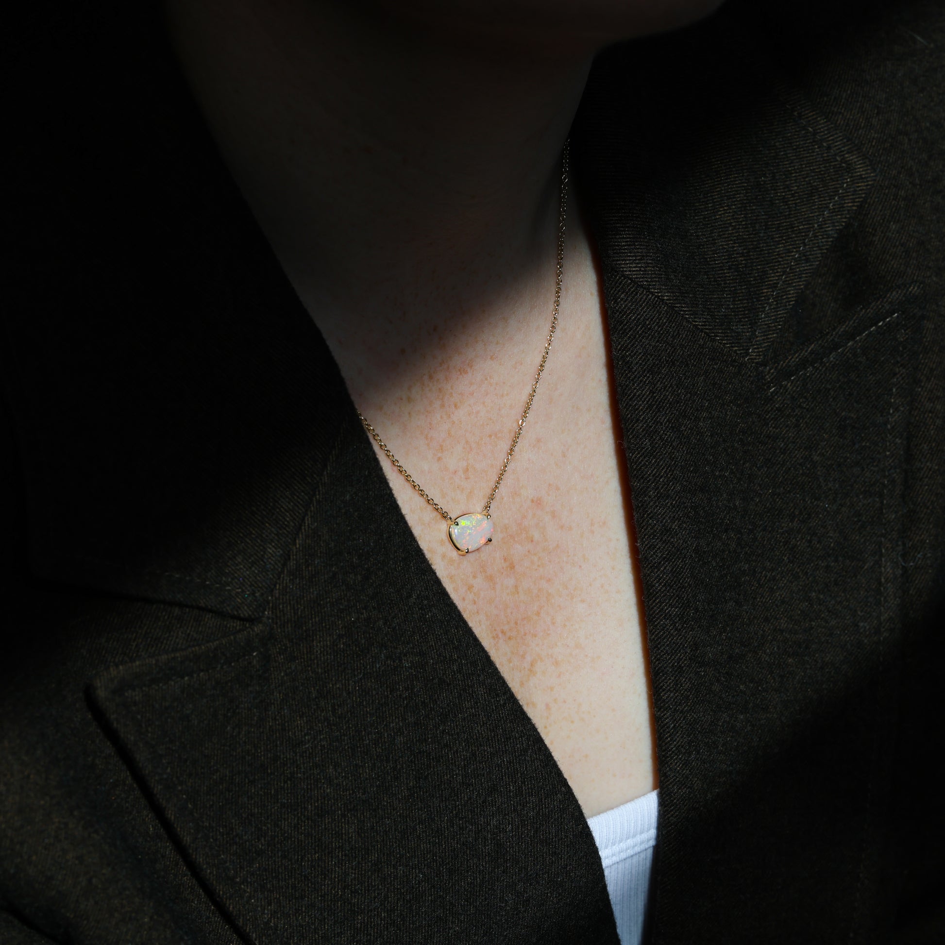 1.93CT FREEFORM OPAL | EAST-WEST NECKLACE