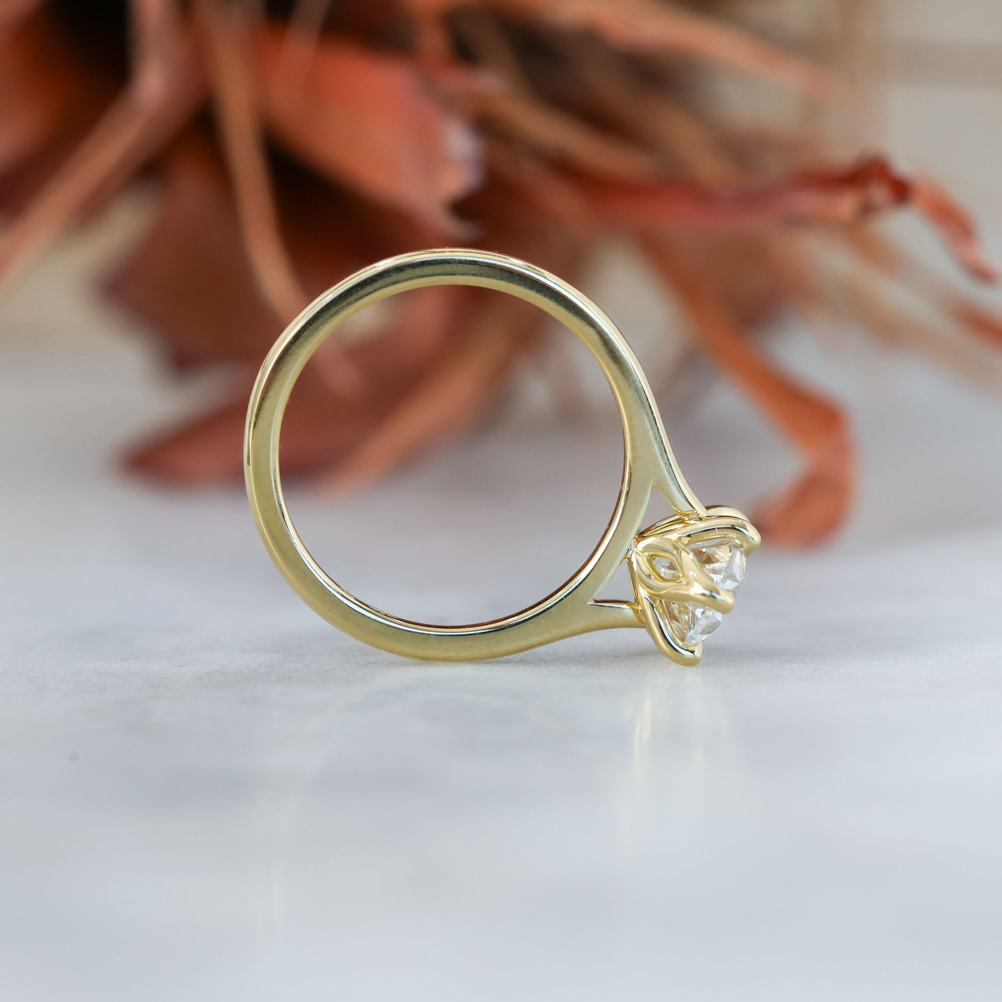 2ct oval cut diamond solitaire engagement ring