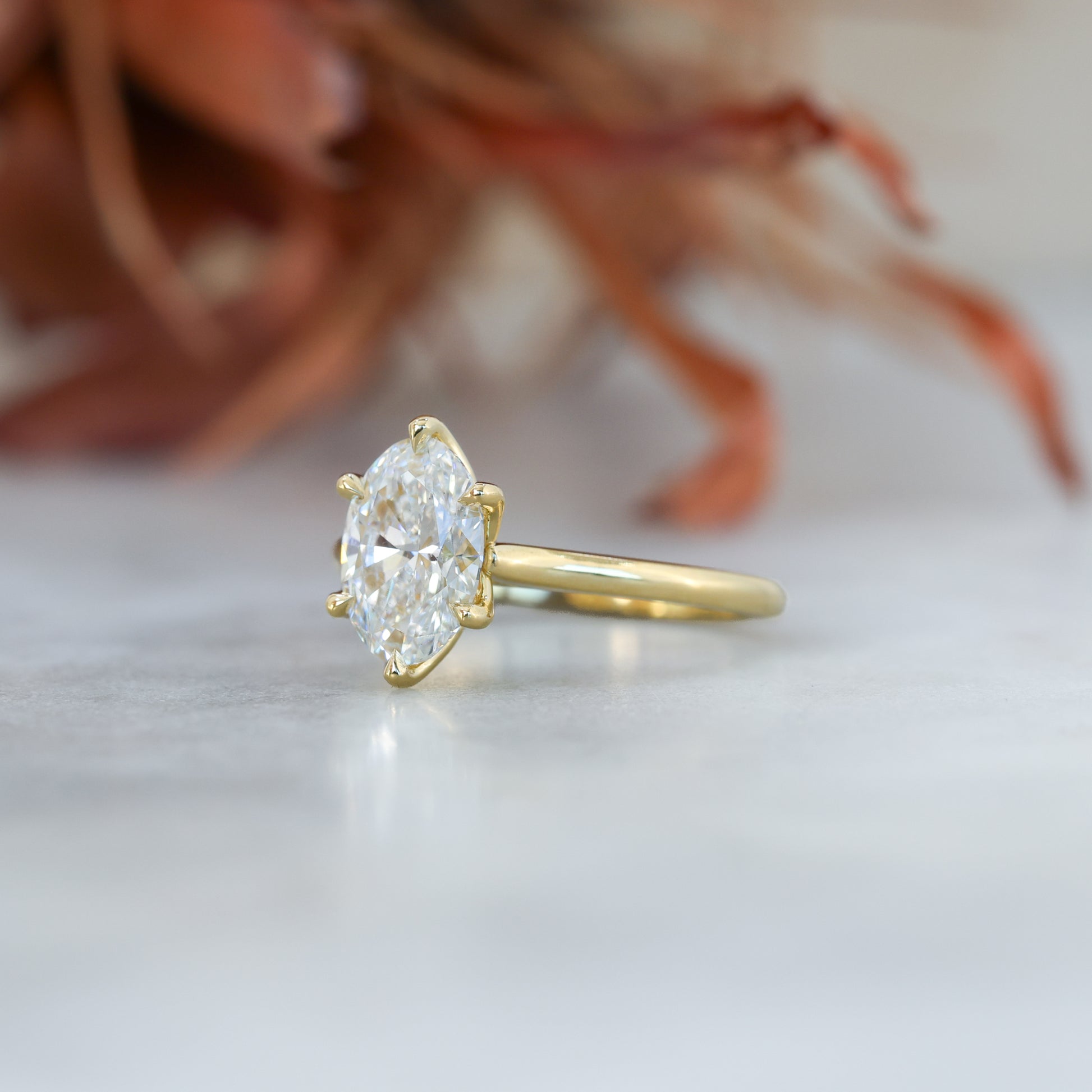 2ct oval cut diamond solitaire engagement ring