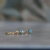 4mm Montana Sapphire hoop earrings