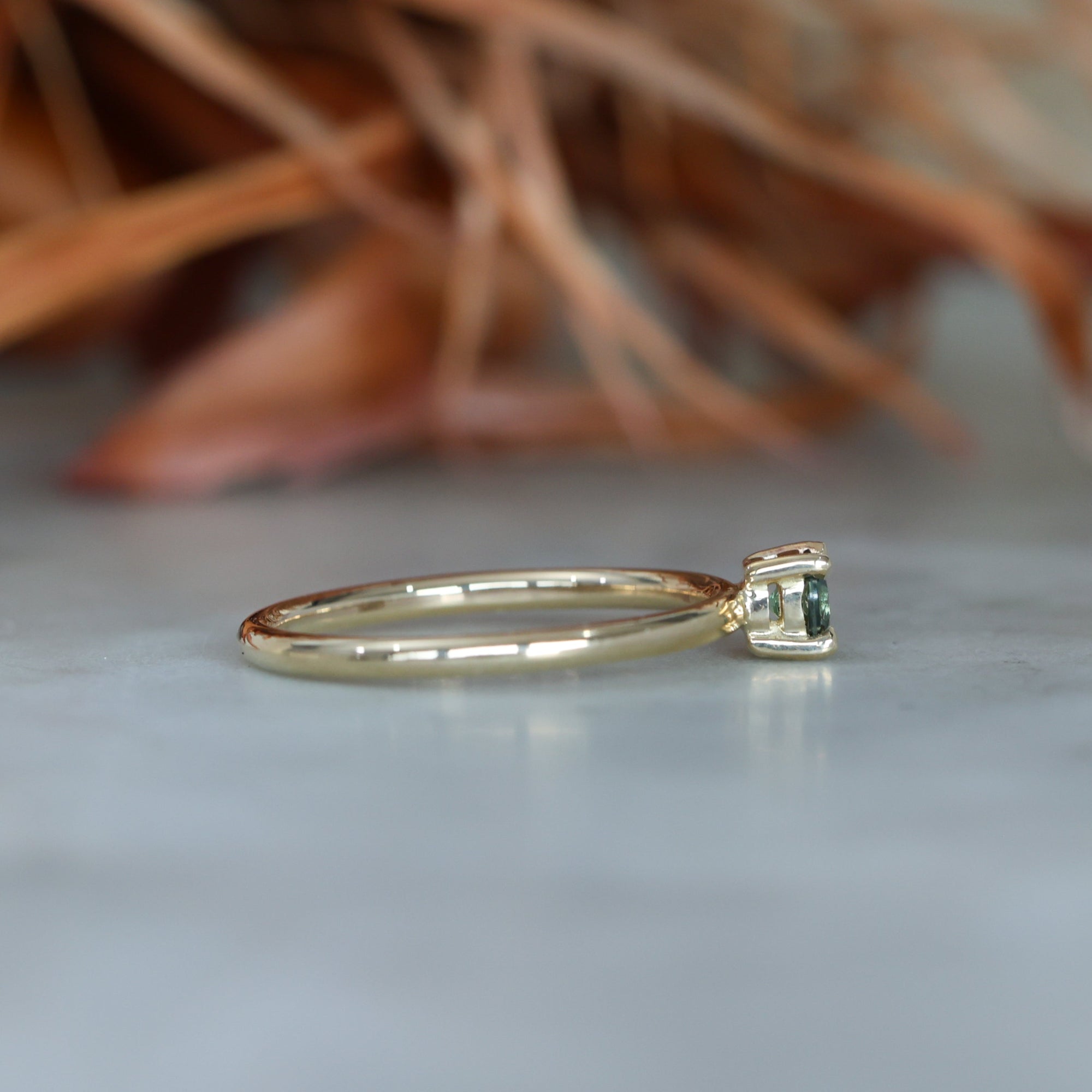 ONE OF A KIND / 4mm PARTI SAPPHIRE RING II