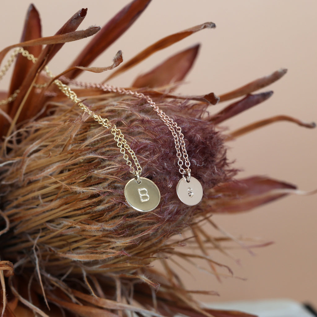 DISC INITIAL | 8MM NECKLACE